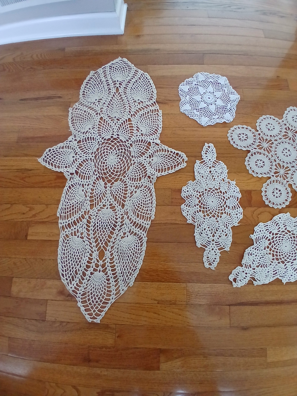 Vintage Cream Crochet Doily Collection